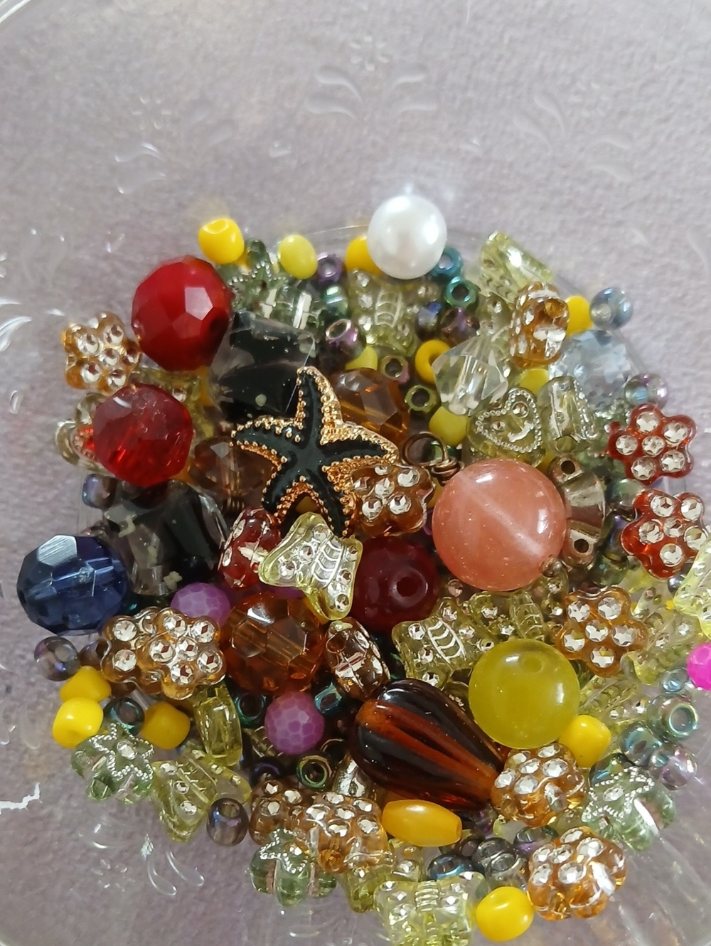 Multicolor Glass & Crystal Bead Mix for Jewelry Making